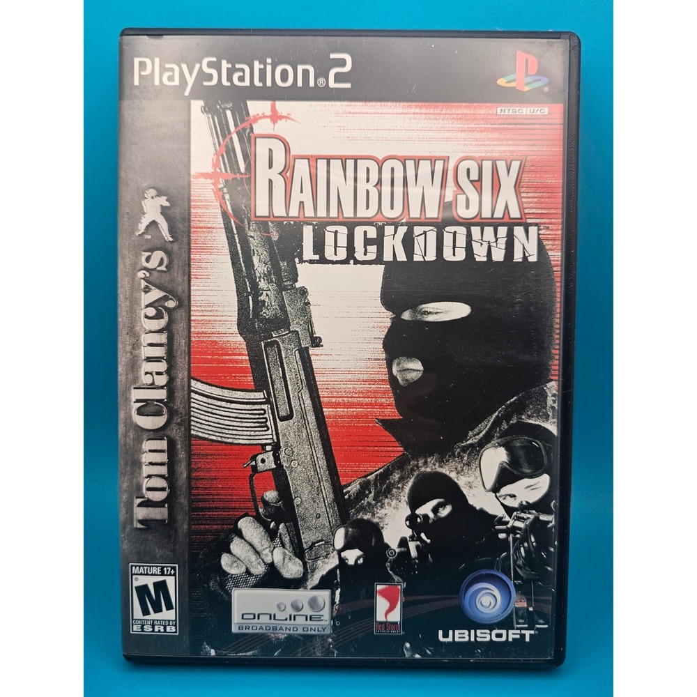 Tom Clancys Rainbow Six Lockdown PlayStation 2 PS2 Complete Authentic Video Game